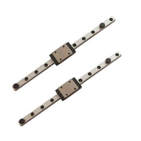 MGN7 Linear Rail 200mm 7.87" 2PCS MGN7 Miniature Linear Motion Slide Rail + 2PCS MGN7H 7mm Linear Sliding Bearing Carriage Block Black for 3D Printer and CNC Machine