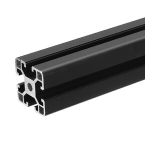 uxcell T Slot 4040 Aluminum Extrusion Profile European Standard 400mm x 40mm Anodized Black Linear Rail Thick Extrusion Frame for 3D Printer, CNC, DIY