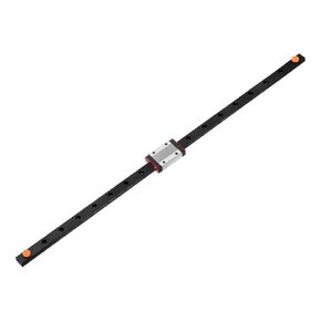 uxcell MGN12 450mm Linear Guide Rail with MGN12H Sliding Carriage Block Bearing Steel and Plastic Mini MGN12 Linear Guide for DIY 3D Printers and CNC Machine, Black/Red