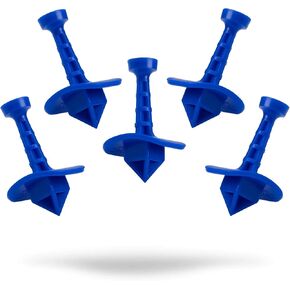 Pins & Aces x Shottee Golf Tee 5 Pack - Fits Any Beverage Can Shotgun Drinking Tool - Fun, Beer Golf Accessory Great Gift for Birthdays, Bachelor Party, & More (Blue)