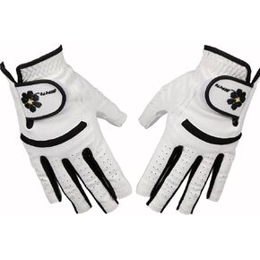 Women's Golf Gloves Both Hands, Classic Womens Half 1/2 1/3 Finger Golf Glove，Breathable Grip Accessories，Ladies Sport Gloves Gift