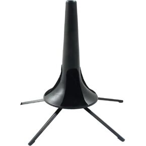 حامل بوق محمول من Piutouyar، حامل بوق قابل للطي وقابل للفصل بـ 5 أرجل، حامل بوق معدني أسود ثابت in Kuwait