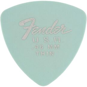 Fender Dura-Tone Delrin Guitar Picks 346 Shape, Daphne Blue, 0.46mm, 12-Pack