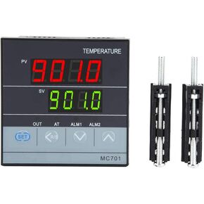 PT100 Sensor Thermocouple Thermostat Controller PID Temperature Controller K Type Thermocouple 199 to 1300°C Input Relay SSR Output PID for Industry Production