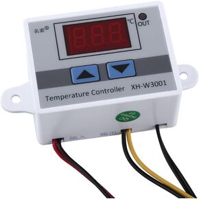 Digital LED Temperature Controller Module, XH-W3001 Thermostat Switch with Waterproof Probe, Programmable Heating Cooling Thermostat, DC 12V 10A 120W, Digital Temperature Controller Switch