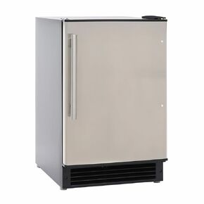 Maxx Ice MIMC15C, Countertop or Built-in Ice Maker, 15 lbs, in Stainless Steel