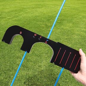FINGER TEN Golf Training Aid Aim Gate with 6 Alignment Sticks and 5 Different Swing Plane Angles Professional Portable Light Weight for Golf Swing Indoor Outdoor