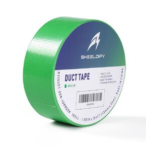 1.88" x 164‘ Edge Tape - Duct Tape Heavy Duty Multi-Purpose, Hand-Tearable, No Residue, Green, 1 Roll