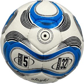 Stardum Soccer Ball - Size 5 Hand-Stitched Professional Soccer Ball for Adults, 4-Layer Synthetic Leather Raxine, Durable Blue & White Design, Lightweight for Training & Matches