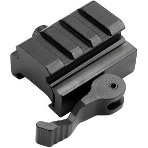 MIZUGIWA 3-Slot or 5-Slot QD Lever Mount Adaptor and Riser Medium Profile Black