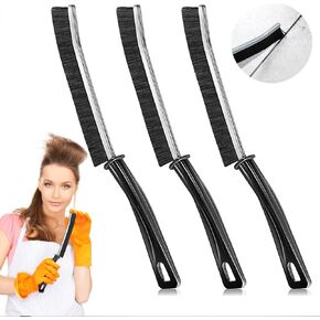 3Pcs Hard Bristle Crevice Cleaning Brush, Small Cleaning Brush, Grout Cleaner Brush, Toilet Brush, Scrub Brush for Shower Tile, Skinny Gap Cleaning Tools for Kitchen, Home, Household, Window