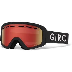 Giro Rev Youth Snow Goggles - Black Zoom Strap with Amber Scarlet Lens (2021)