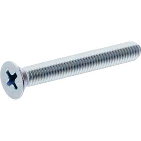 101086 10-24-Inch x 3-Inch Flat Head Phillips Machine Screw, 100-Pack,Zinc