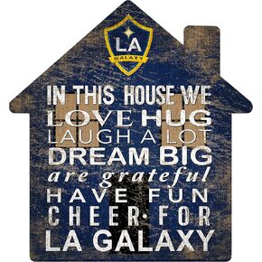 Fan Creations MLS Los Angeles Galaxy Unisex LA Galaxy House Sign, Team Color, 12 inch
