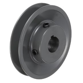 uxcell AK35-3/4 V-Belt Sheave 3/4"Bore 3.55"OD Single Groove Web Sheave Bored-to-Size Sheave, Cast Iron, Belt Section for 4L or A Belt