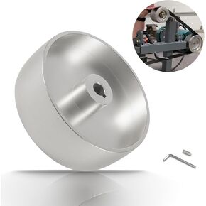2" x 72" Belt Grinder Wheel 6" Drive Wheel Crowned 5/8" bore
