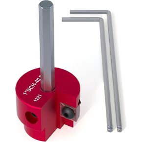 Pvc Pipe Reamer 1 lnch, Pvc Reamer, Pvc Socket Saver 1 Inch with 0.43IN Hex Shaft, Pvc Fitting Saver, Pvc Socket Saver, for SCH40 PVC, ABS PVC Pipe, CPVC Fitting, Fit for Standard 1/2" Drill