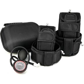 BFR Training System Blood Flow Restriction Bands Complete Arm Package，Upper and Lower limbsfor Rock-Solid Results (Full Set), black