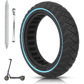 60/65-6.9 Electric Scooter Solid Tire 10 Inch Honeycomb tire Compatible Ninebot Max G2 G65 Rear Tire Replacement (Black)