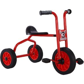 Kids Tricycle for Rider Age 2+, Big Wheel Kids Trike with Rubber Wheels, Preschool Daycare Kids Bike, Birthday Toys Gift for Boys and Girls