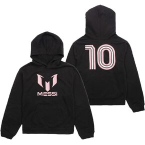 Messi #10 Little Kids/Boys Size 4-7 Strong Logo Player Number Pullover Fleece Hoodie