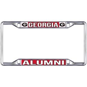 Georgia Bulldogs Alumni UGA Dawgs Chrome License Plate Frame