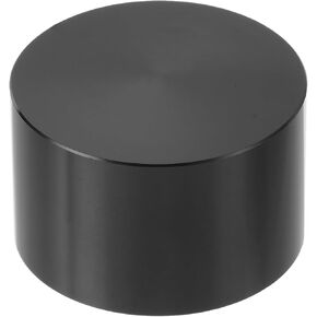 MECCANIXITY Aluminum Potentiometer Knobs 1/4"x1.6", D-Shaped Shaft Straight Tube Volume Tone Control Knobs for Guitar Bass, Black