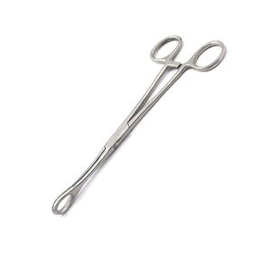 OdontoMed2011® Sponge Holding Forceps 8" Straight Serrated Body Piercing Forceps Clamp Self-Locking
