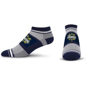 For Bare Feet SAVANNAH BANANAS No Show Sock Team Colors Medium