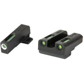 TRUGLO TFX مسدس البصر | متين ومقاوم للصدمات وصغير الحجم ومتوهج ومشرق من التريتيوم والألياف الضوئية Xtreme للرؤية النهارية/الليلية للمسدسات