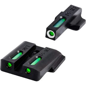 TRUGLO TFX Handgun Sight | Durable Shock-Resistant Compact Brightly Glowing Tritium & Fiber-Optic Xtreme Day/Night Sight for Handguns