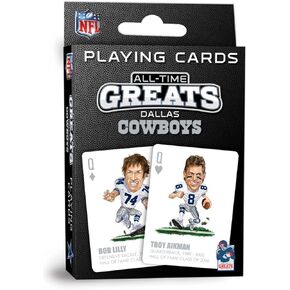 MasterPieces Family Games - Dallas Cowboys All-Time Greats Playing Cards - Officially Licensed Playing Card Deck for Adults, Kids, and Family