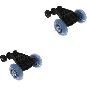 VICASKY 2pcs Kids Wiggle Car Wheel Accessory ,Front Swing Car Wheels w/Bearings Replacement Ride-On on Toy Parts No Batteries, Gears, or Pedals - Just Twist, Swivel, and Go