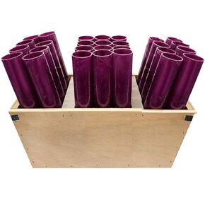 Fireworks Mortar Rack 28 Shot Fan Rack With 1.75" Fiberglass Mortar Tubes