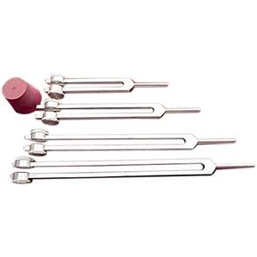 Radical Professional Otto Tuners Weighted 4 Tuning Forks 32 Hz 48 Hz 64 Hz and 128 Hz with Activator & Pouch
