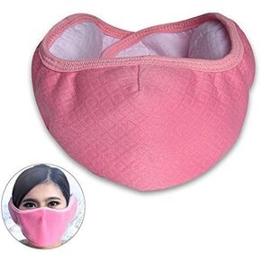 Ski Masks Windproof Half Face Mask Mouth Mask with Earmuffs Anti-dust Keep Warm for Winter Outdoor Activities for Women