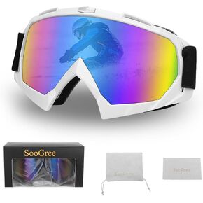 Ski Snow Goggles,Men Women Snowboard Goggles,Motocross ATV Goggles Dirt Bike Goggles Riding Goggles Windproof Racing Goggles