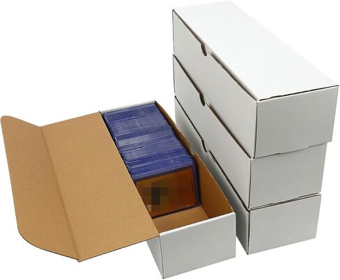 4-Pack • 3200-count Trading/Gaming Card Storage Box/Trading Card Storage Box/Card Storage Box Cardboard For Toploader Standard Card/Sports Game Card Collector Boxes in Kuwait