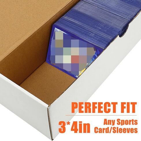 4-Pack • 3200-count Trading/Gaming Card Storage Box/Trading Card Storage Box/Card Storage Box Cardboard For Toploader Standard Card/Sports Game Card Collector Boxes in Kuwait
