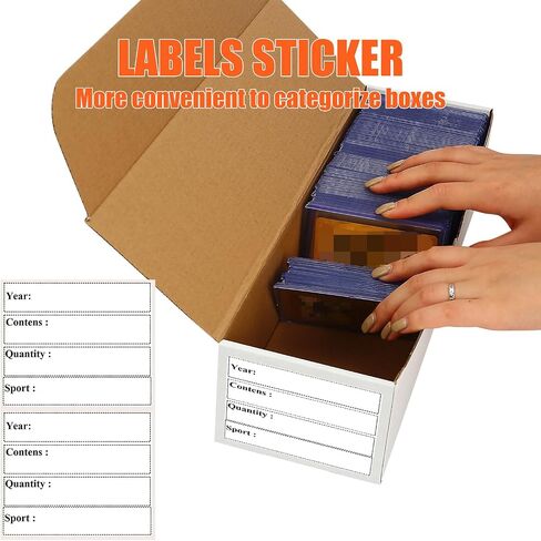 4-Pack • 3200-count Trading/Gaming Card Storage Box/Trading Card Storage Box/Card Storage Box Cardboard For Toploader Standard Card/Sports Game Card Collector Boxes in Kuwait