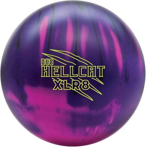 منتجات Bowlerstore كرة البولينج DV8 Hellcat XLR8 المحفورة مسبقًا - أسود/أرجواني/أرجواني 12 رطلاً in Kuwait