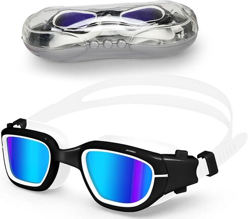 XDX Kids Swim Goggles ، نظارات الأطفال المستقطبين مع حماية الأشعة فوق البنفسجية ، مضاد للضباب لا تسرب نظارات السباحة للأطفال الشباب 6-14 in Kuwait