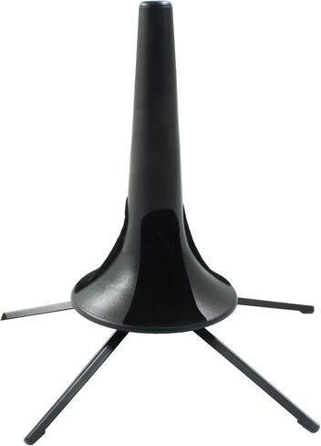 حامل بوق محمول من Piutouyar، حامل بوق قابل للطي وقابل للفصل بـ 5 أرجل، حامل بوق معدني أسود ثابت in Kuwait