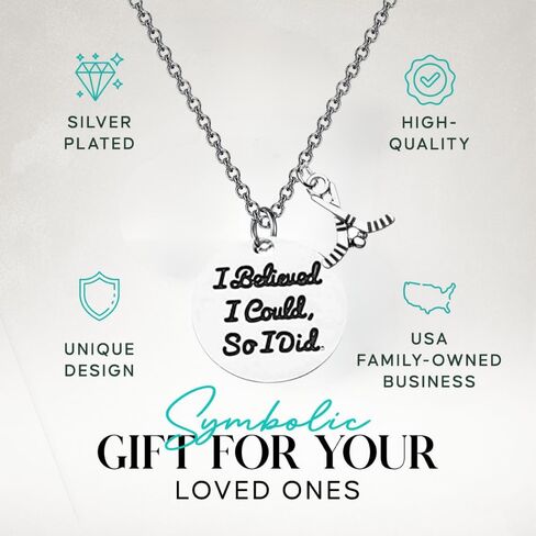 Sportybella - Hockey Charm Necklace, Inspirational Necklace Gift for Female Hockey Players in Saudi Arabia