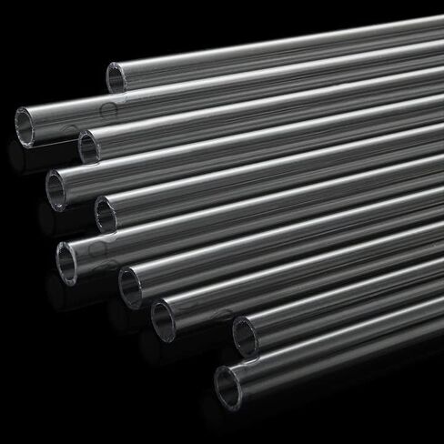 20 قطعة من أنابيب البولي كربونات الصلبة، 5/8 بوصة (16 مم) OD × 4 مم سمك الجدار أنبوب PETG، طول 12 بوصة أنبوب أكريليك شفاف يمكنك صنعه بنفسك أنابيب ليكسان in Kuwait