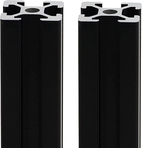 2 Pack 2020 Aluminum Extrusion Profile Length 31.5 inch / 800mm Black, 20 x 20mm 20 Series T Type T-Slot European Standard Extrusions Profiles Anodized Linear Rail Guide Frame for CNC in Kuwait