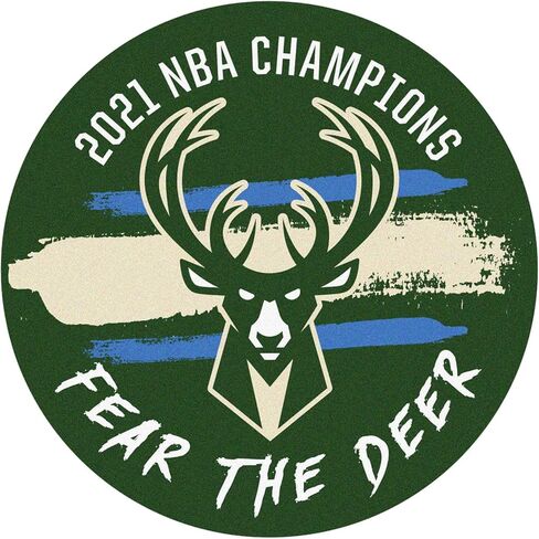 Fanmats NBA - Milwaukee Bucks 2021 نهائيات الدوري الاميركي للمحترفين البطلان كرة السلة - 27 بوصة. قطر in Saudi Arabia