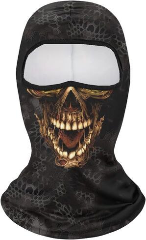 3D Balaclava Mask Full Face Mask Hood Mask Ghosts Skull Mask Men Women for Ski Hunting Motorcycle Cycling in Saudi Arabia