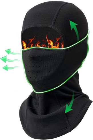 Winter Breathable Balaclava Face Mask, Moveable Design Ski Mask for Cold Weather Ski Snowboarding Working Men Women in Kuwait
