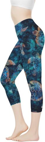 PZZ BEACH Women Fitness Leggings Yoga Capri Pants Swearpants Running Cycling Strechy Tummy Control Slimming in Saudi Arabia